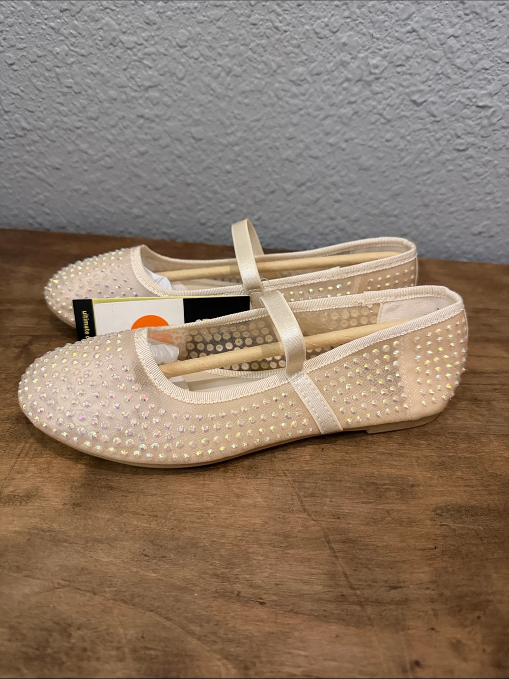 Art Class Girls' Sparkling Ballet Flats size 2